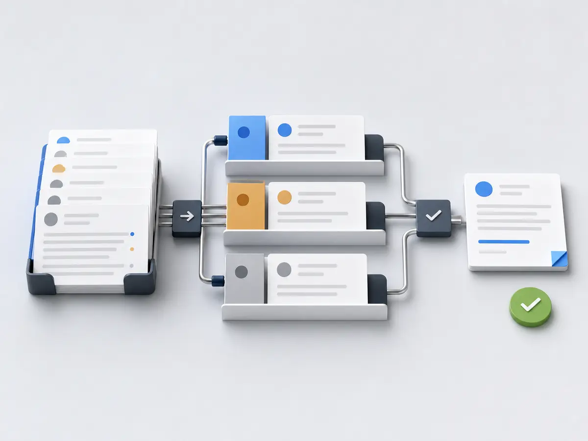 Illustration E-Mail und Büro